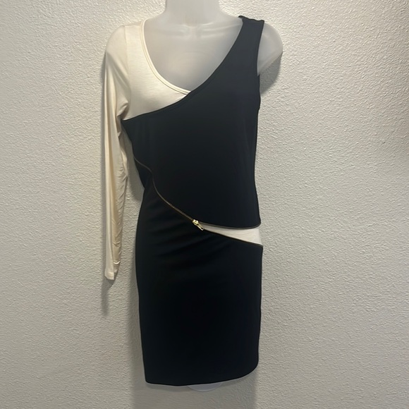 Agura one Shoulder Dress Black M - Picture 1 of 1